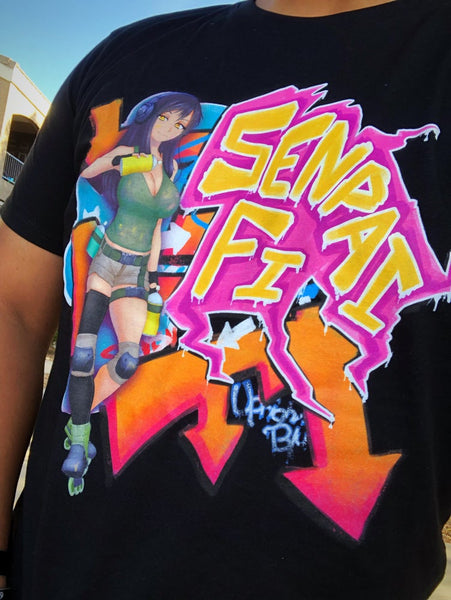 Jet Set Radio/Senpai Fi Graffiti T-shirt